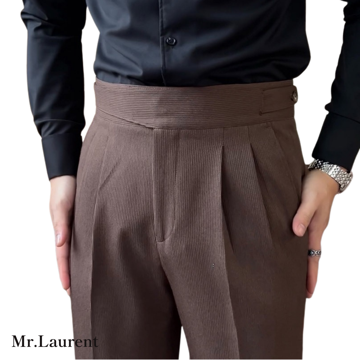 Mr.L グルカスタイル ハイウエスト ドレススラックス メンズ