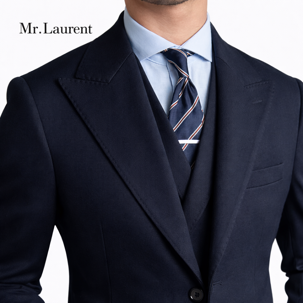 Mr.L スリーピース スーツ 3点セット セットアップ アーバンプレミアム ストレッチ メンズ スリムフィット