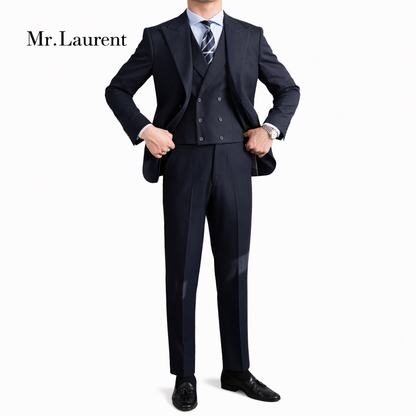 Mr.L スリーピース スーツ 3点セット セットアップ アーバンプレミアム ストレッチ メンズ スリムフィット