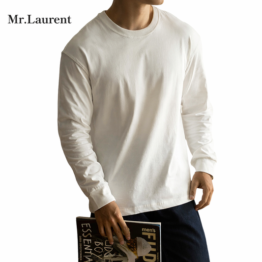 Mr.L 260g ヘビーウェイト 三本針 ロングスリーブTシャツ メンズ