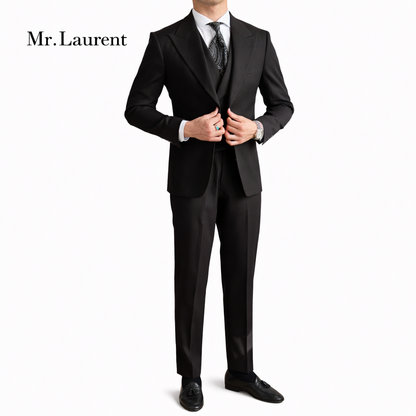 Mr.L スリーピース スーツ 3点セット セットアップ アーバンプレミアム ストレッチ メンズ スリムフィット