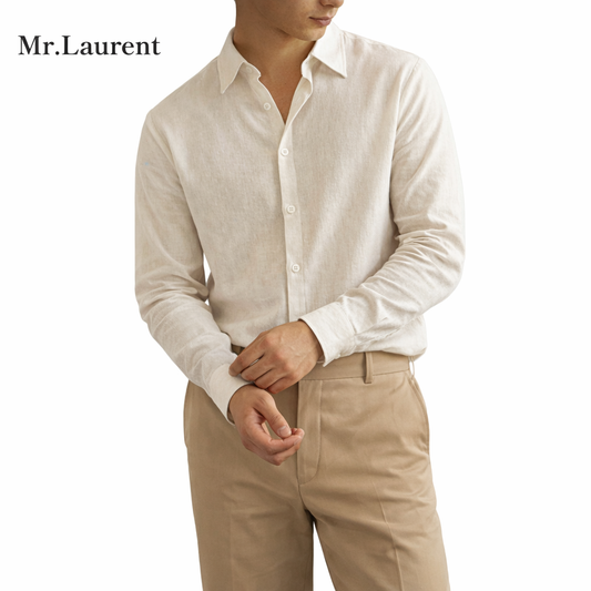 Mr.L リネンブレンド リラックスシャツ メンズ