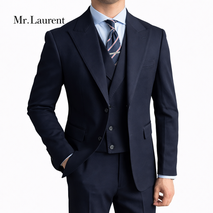 Mr.L スリーピース スーツ 3点セット セットアップ アーバンプレミアム ストレッチ メンズ スリムフィット