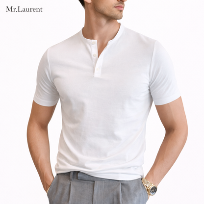 Mr.L プレミアムアイスシルク ストレッチ ショートスリーブTシャツ メンズ