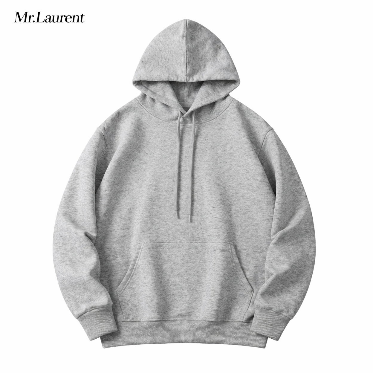 Mr.L ミニマルデザイン 薄手パーカー 軽量 上質コットン フーディー イタリアンカジュアル