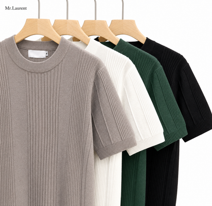 Mr.L ハイゲージ ニットTシャツ クリーンフィット サマーニット メンズ