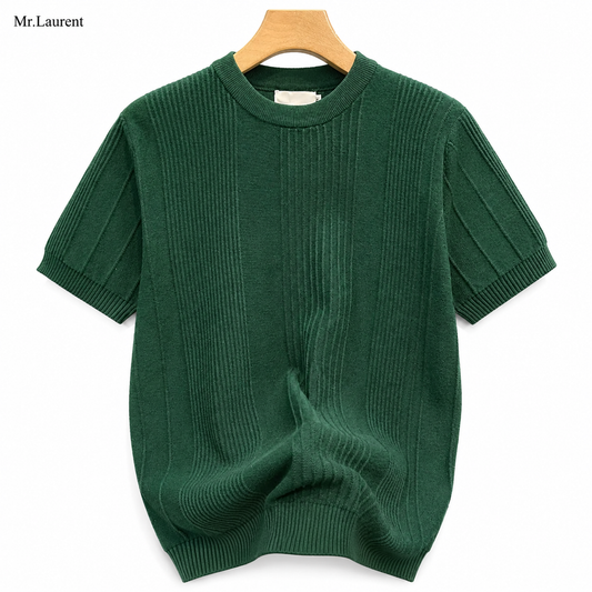 Mr.L ハイゲージ ニットTシャツ クリーンフィット サマーニット メンズ