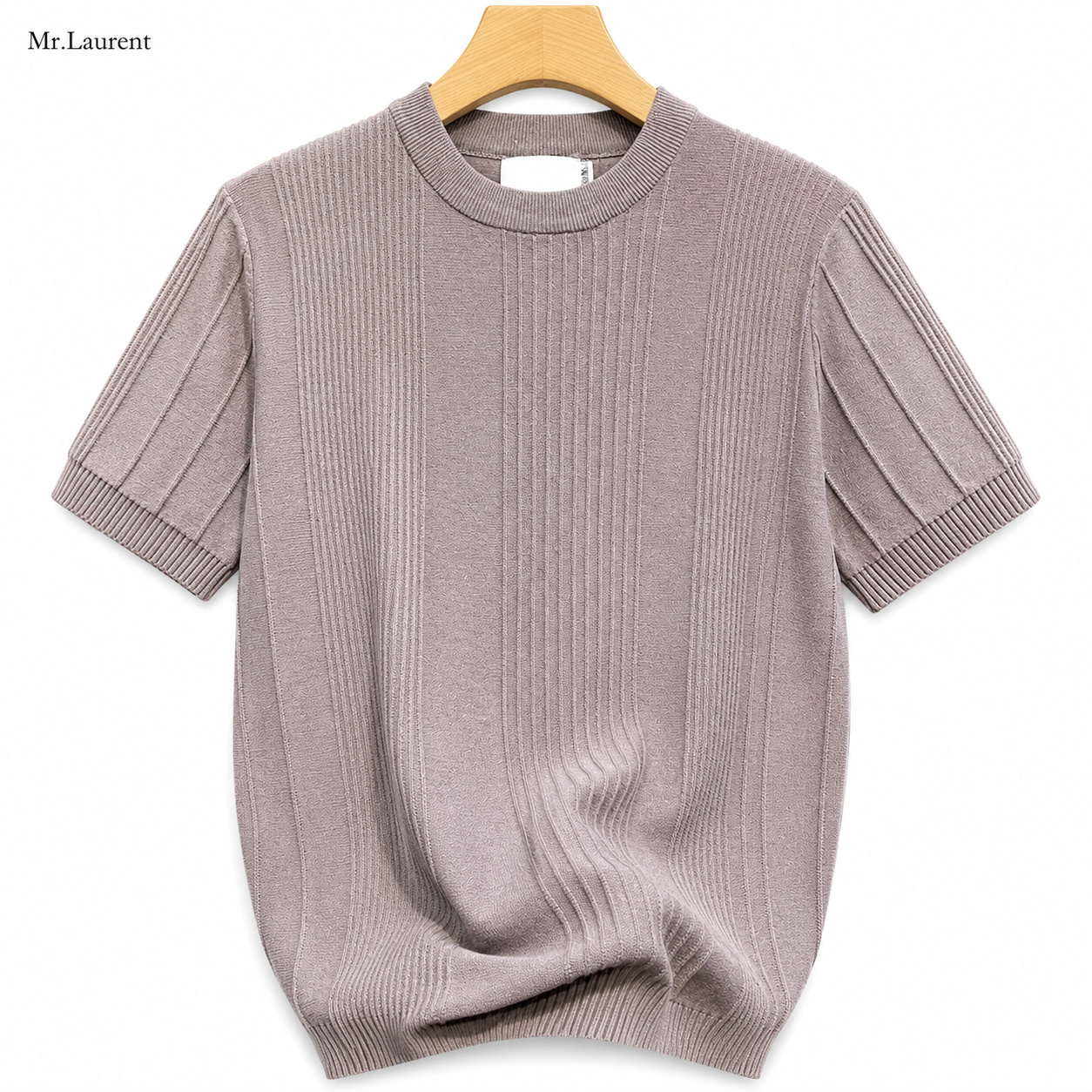 Mr.L ハイゲージ ニットTシャツ クリーンフィット サマーニット メンズ