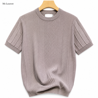 Mr.L ハイゲージ ニットTシャツ クリーンフィット サマーニット メンズ