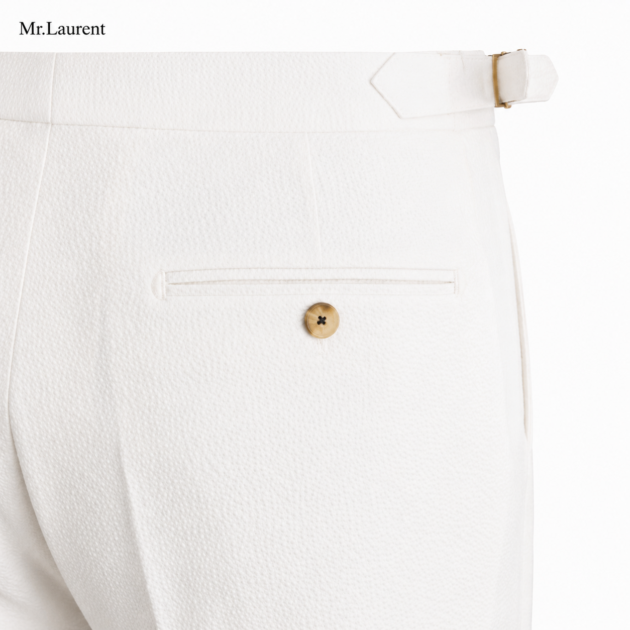 Mr.L 2タック ドレープハーフパンツ タイトシルエット ショーツ メンズ