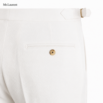 Mr.L 2タック ドレープハーフパンツ タイトシルエット ショーツ メンズ