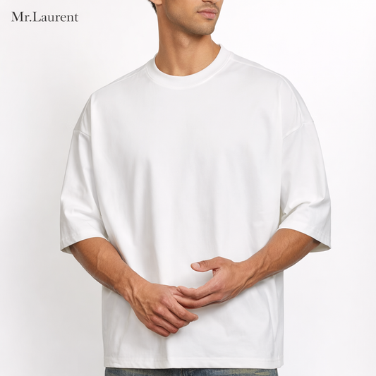 Mr.L モダール混ストレッチ Tシャツ メンズ 細身シルエット ロングスリーブ
