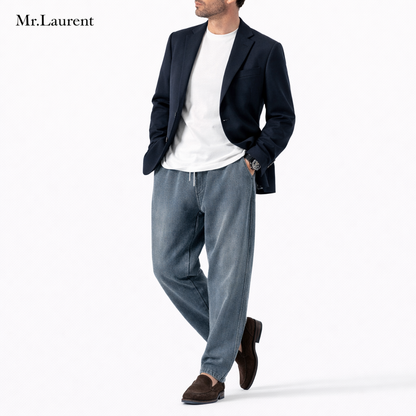 Mr.L コットンストレッチ ドローコードパンツ メンズ テーパード