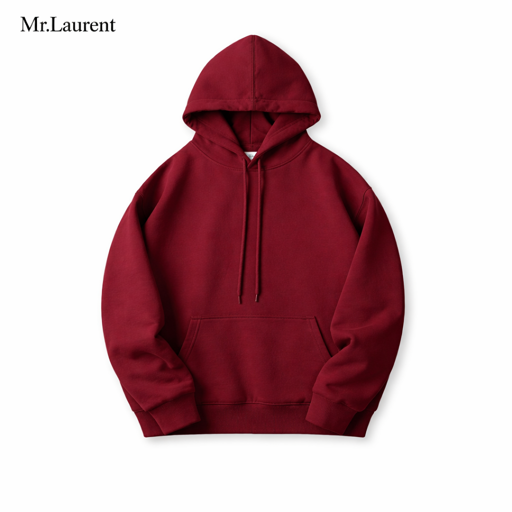 Mr.L ミニマルデザイン 薄手パーカー 軽量 上質コットン フーディー イタリアンカジュアル