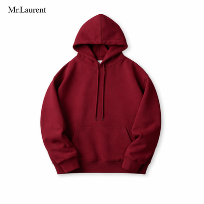 Mr.L ミニマルデザイン 薄手パーカー 軽量 上質コットン フーディー イタリアンカジュアル