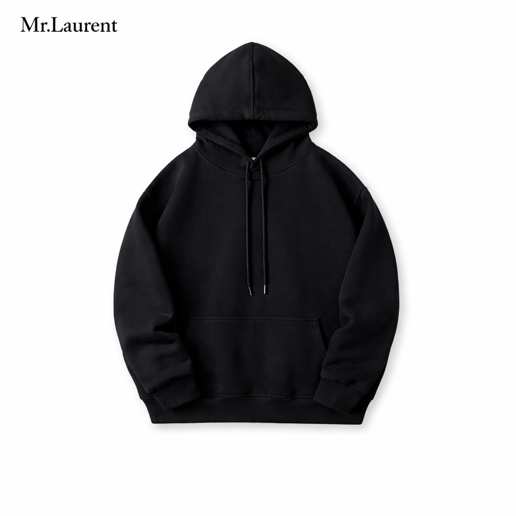 Mr.L ミニマルデザイン 薄手パーカー 軽量 上質コットン フーディー イタリアンカジュアル