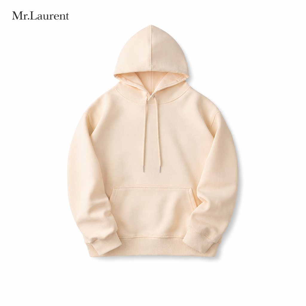 Mr.L ミニマルデザイン 薄手パーカー 軽量 上質コットン フーディー イタリアンカジュアル
