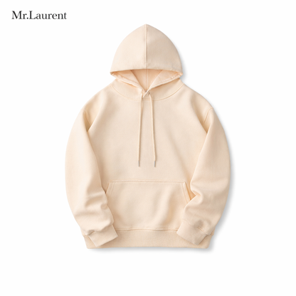 Mr.L ミニマルデザイン 薄手パーカー 軽量 上質コットン フーディー イタリアンカジュアル