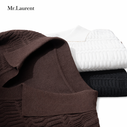 Mr.L コットン混 半袖ポロシャツ メンズ スリムフィット