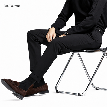 Mr.L ナポリスタイル サイドアジャスター アンクルスラックス メンズ