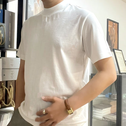 【期間限定/受注販売】モックネックTシャツ「REDA ACTIVE製」メリノウール100%