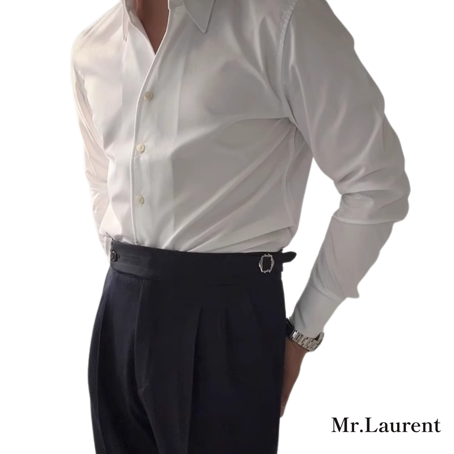 Mr.L バンブーファイバー ノンアイロン Yシャツ メンズ