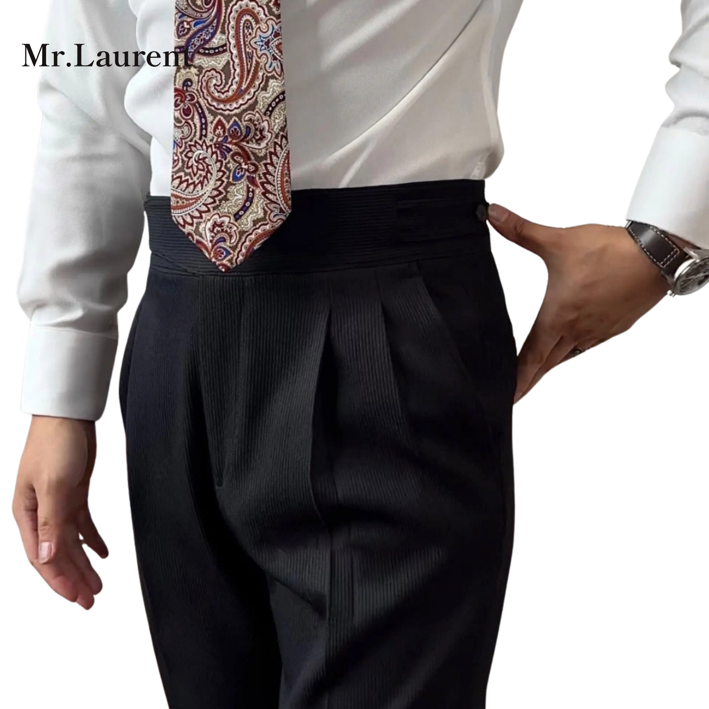 Mr.L グルカスタイル ハイウエスト ドレススラックス メンズ