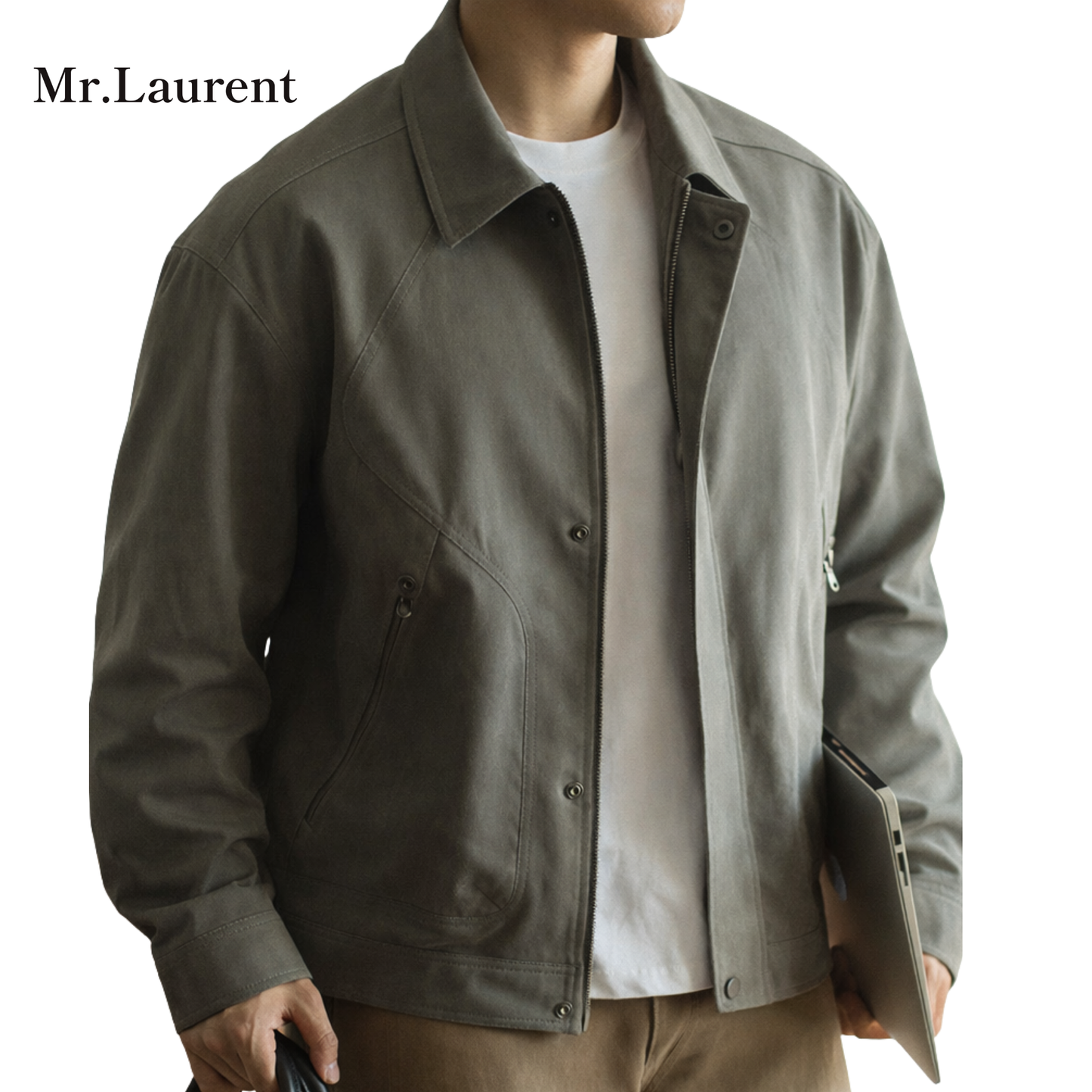 Mr.L ヘビーウェイト ツイル ワークジャケット メンズ
