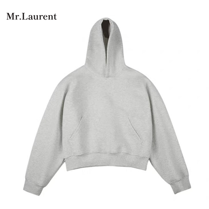 Mr.L ヘビーウェイト ショート丈 フーディー スウェットパーカー メンズ