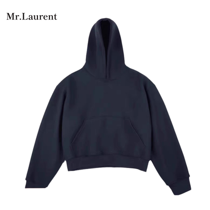 Mr.L ヘビーウェイト ショート丈 フーディー スウェットパーカー メンズ