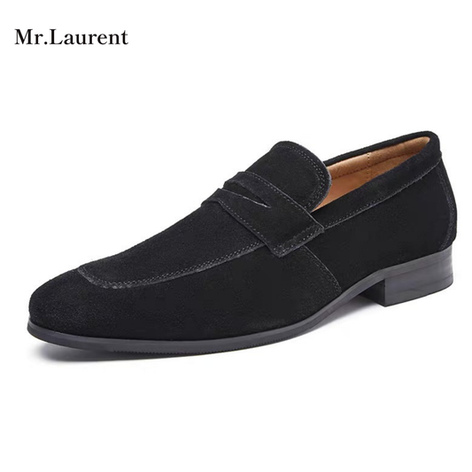 Mr.L プレミアムスエード コインローファー メンズ