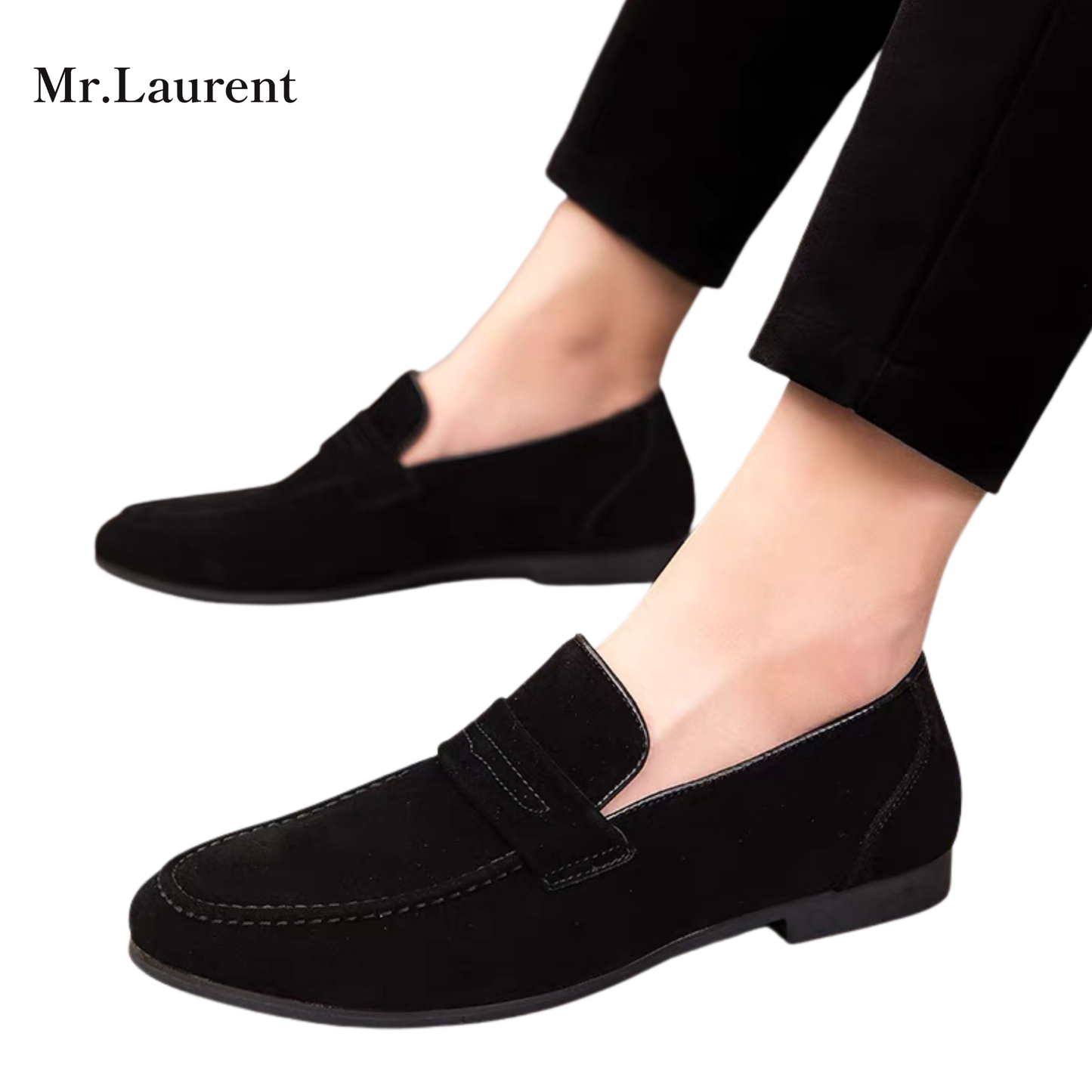 Mr.L スエードフィニッシュ コンフォートローファー メンズ