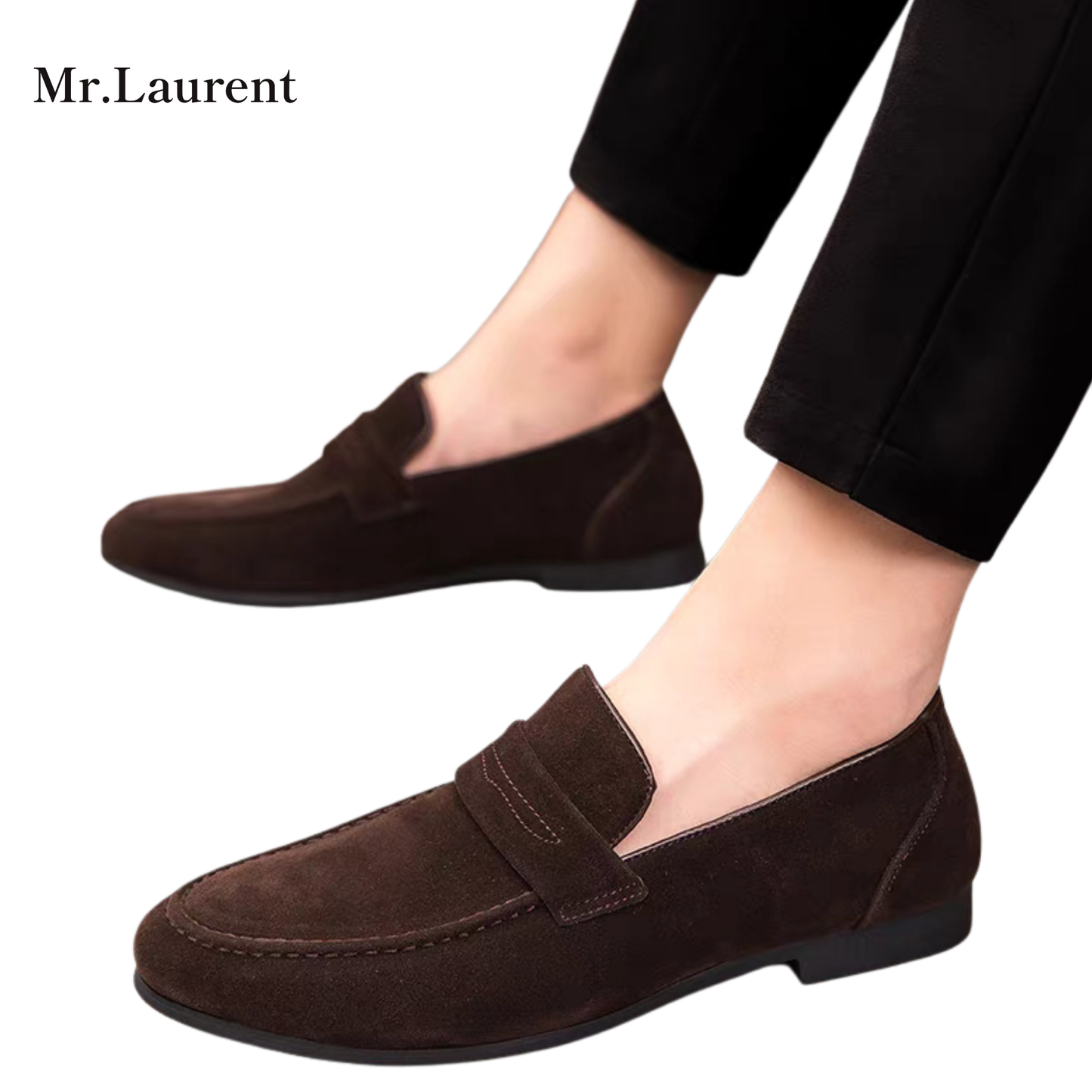 Mr.L スエードフィニッシュ コンフォートローファー メンズ