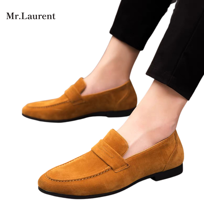 Mr.L スエードフィニッシュ コンフォートローファー メンズ
