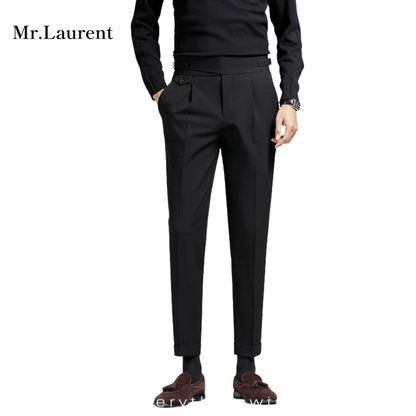 Mr.L ナポリスタイル サイドアジャスター アンクルスラックス メンズ