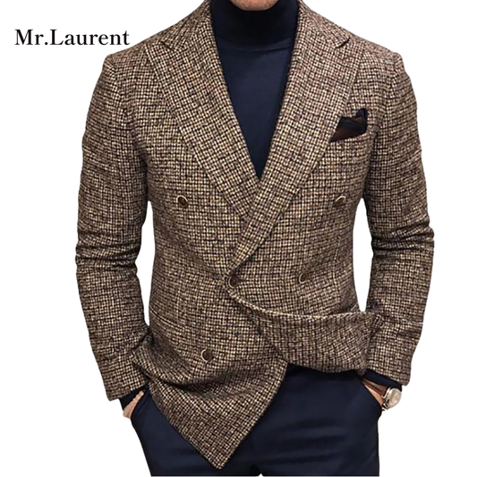 Mr.L エッセンシャル スリムフィット カジュアル テーラードジャケット メンズ